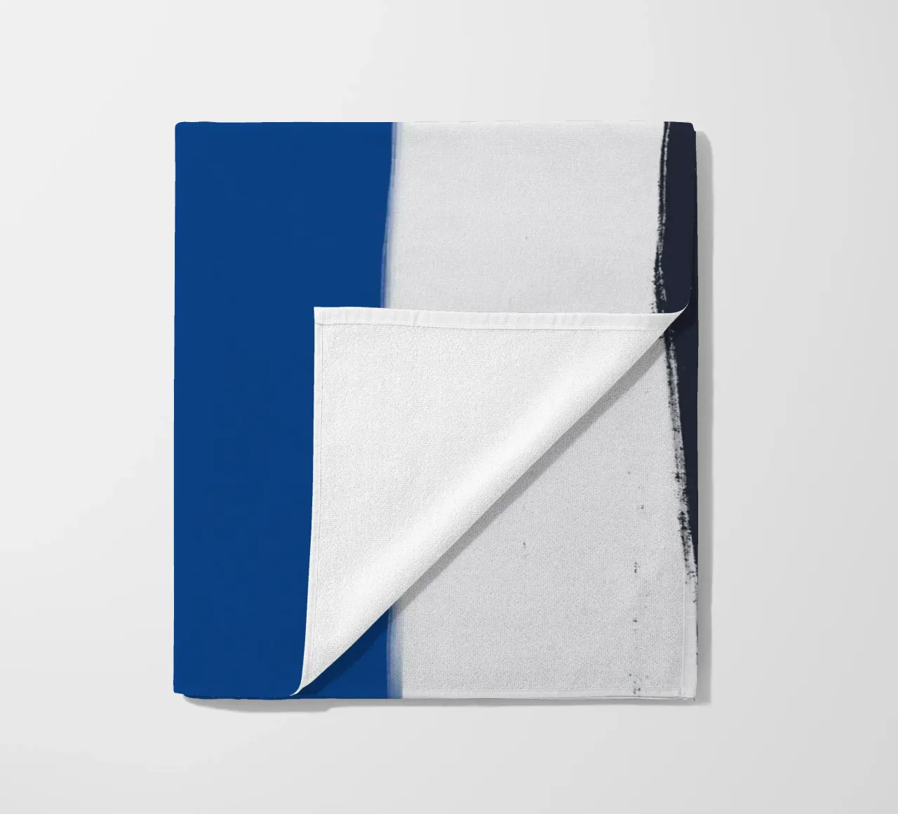 Abstract color block composition x beach towel by Little Dean