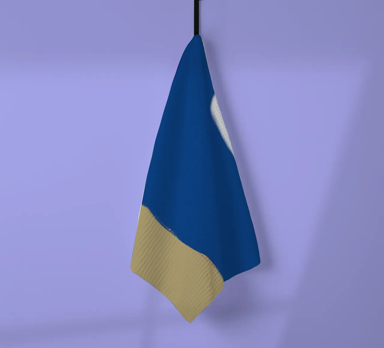 Abstract color block composition x tea towel by Little Dean