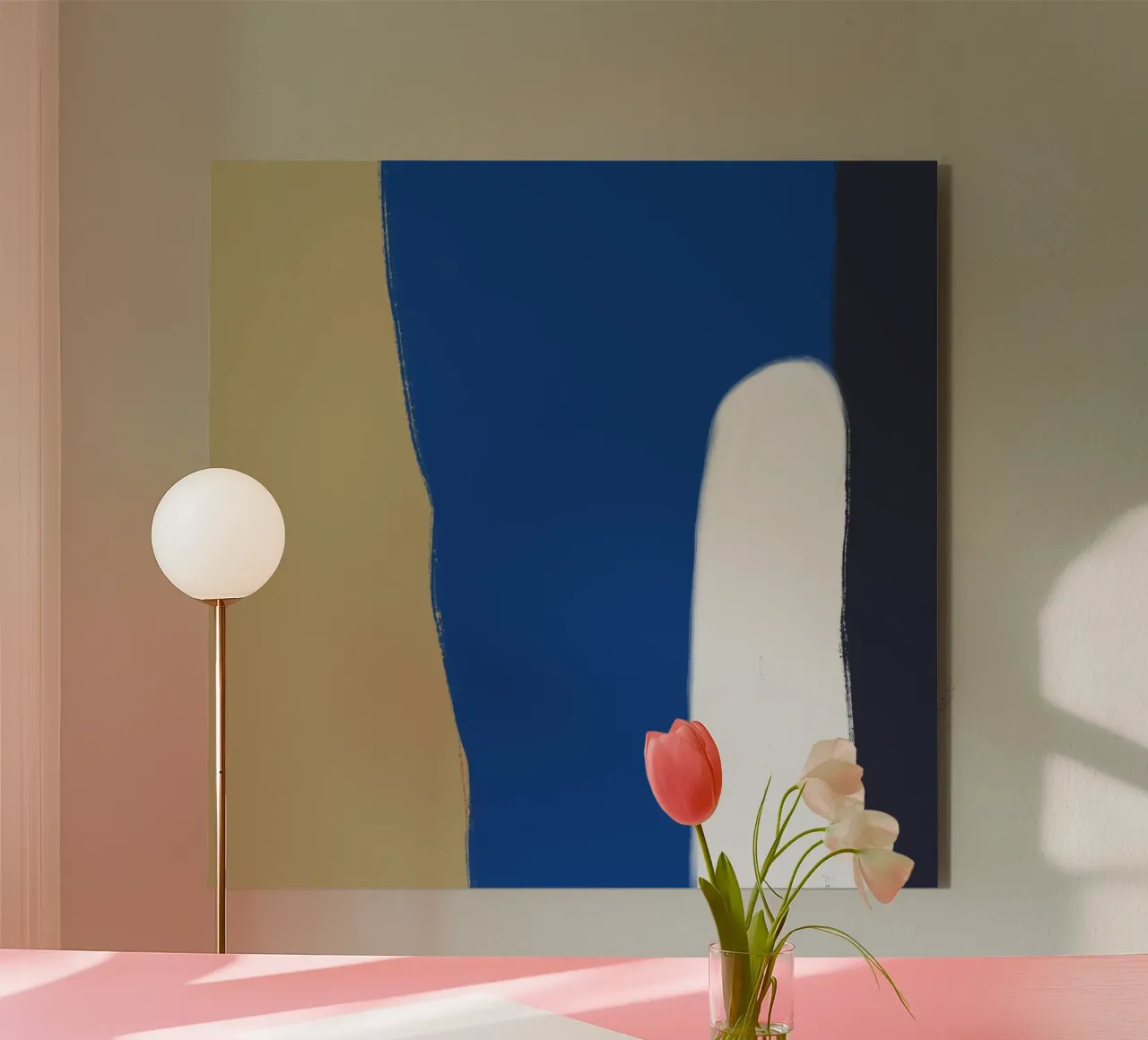 Abstract color block composition x alu-dibond by Little Dean