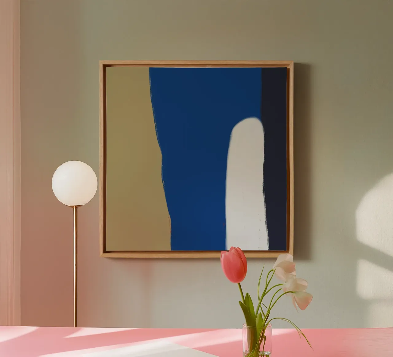 Abstract color block composition x canvas by Little Dean