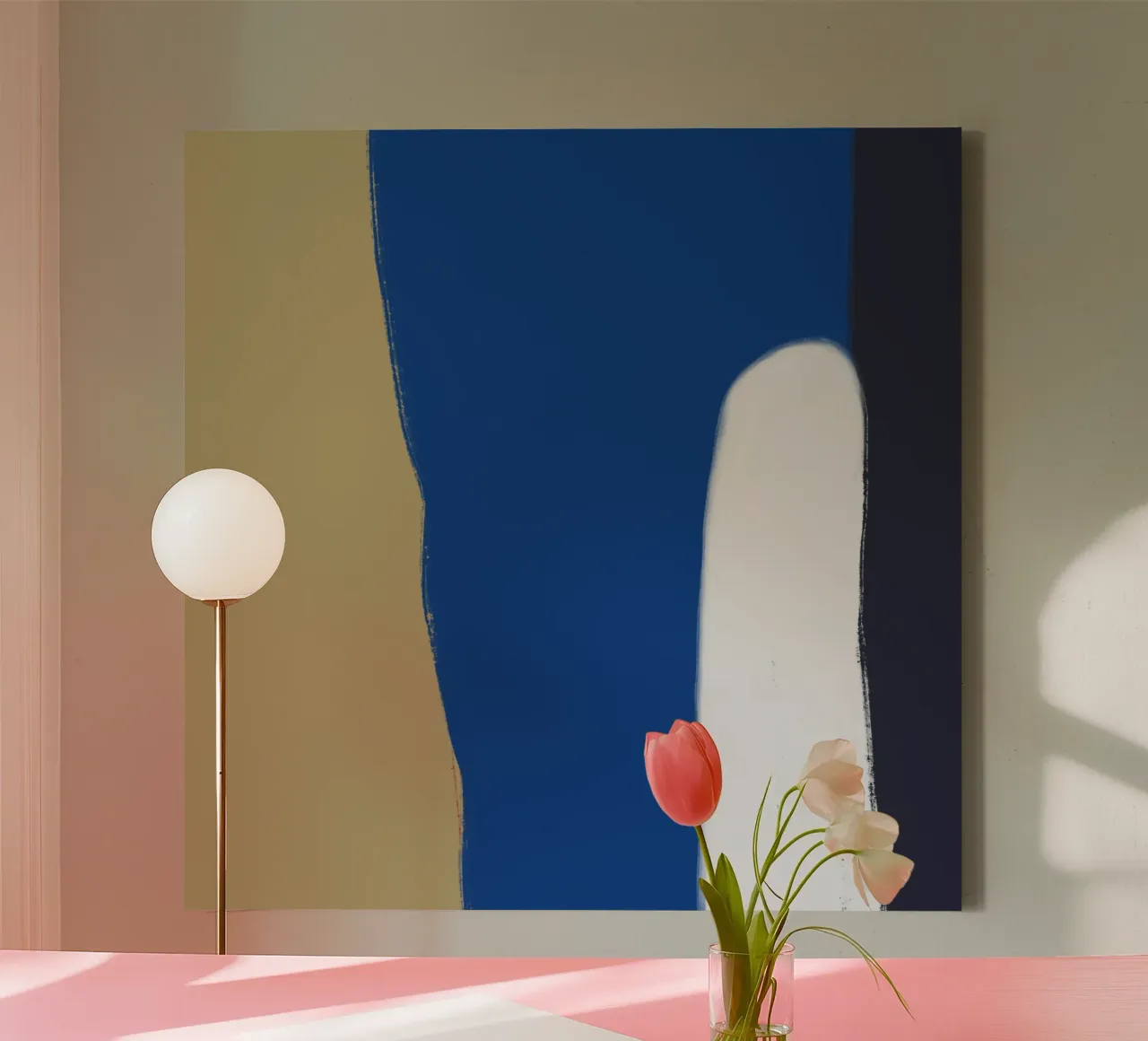 Abstract color block composition x canvas by Little Dean