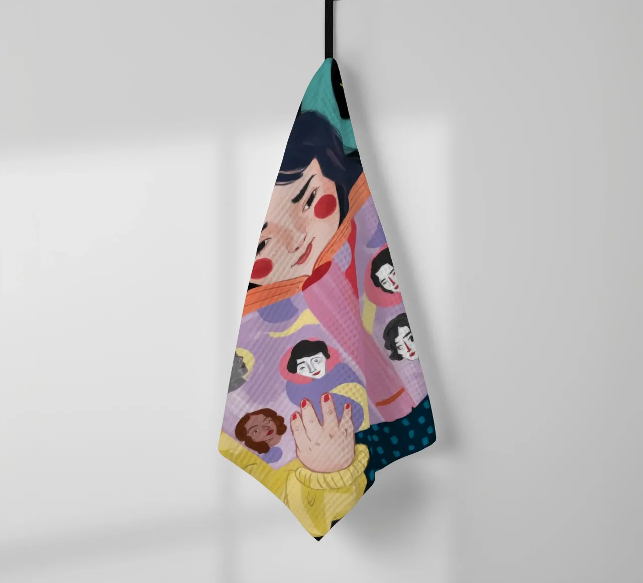 Galactic Story Dreamer tea towel by Aether Brush