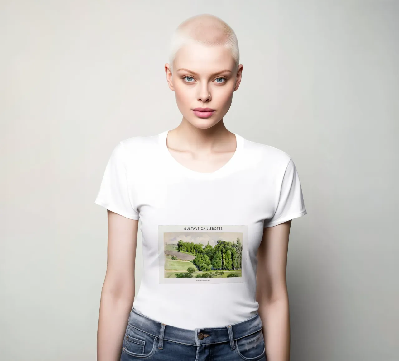 Caillebotte - Sketchbook women's fitted t-shirt by Vintage by JUNIQE