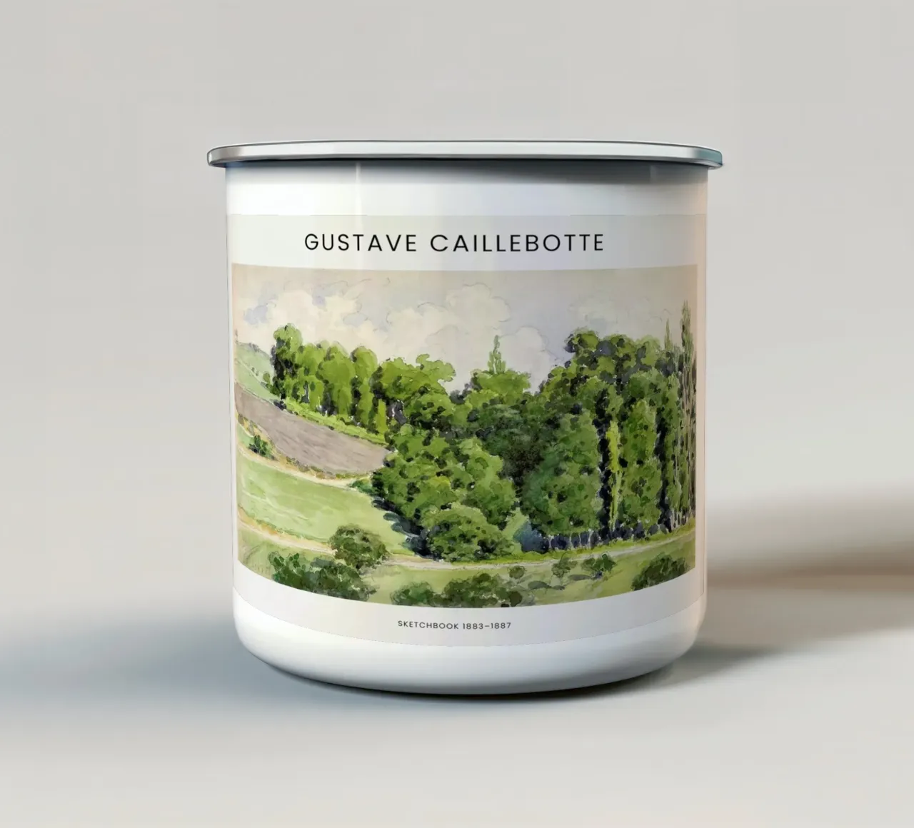 Caillebotte - Sketchbook tazza in smalto da Vintage by JUNIQE