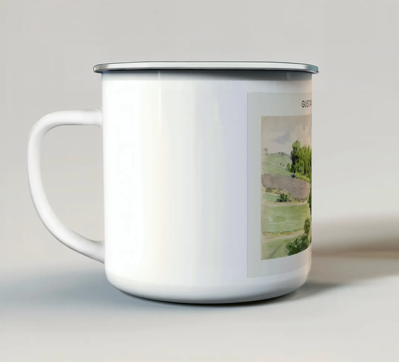 Caillebotte - Sketchbook tazza in smalto da Vintage by JUNIQE