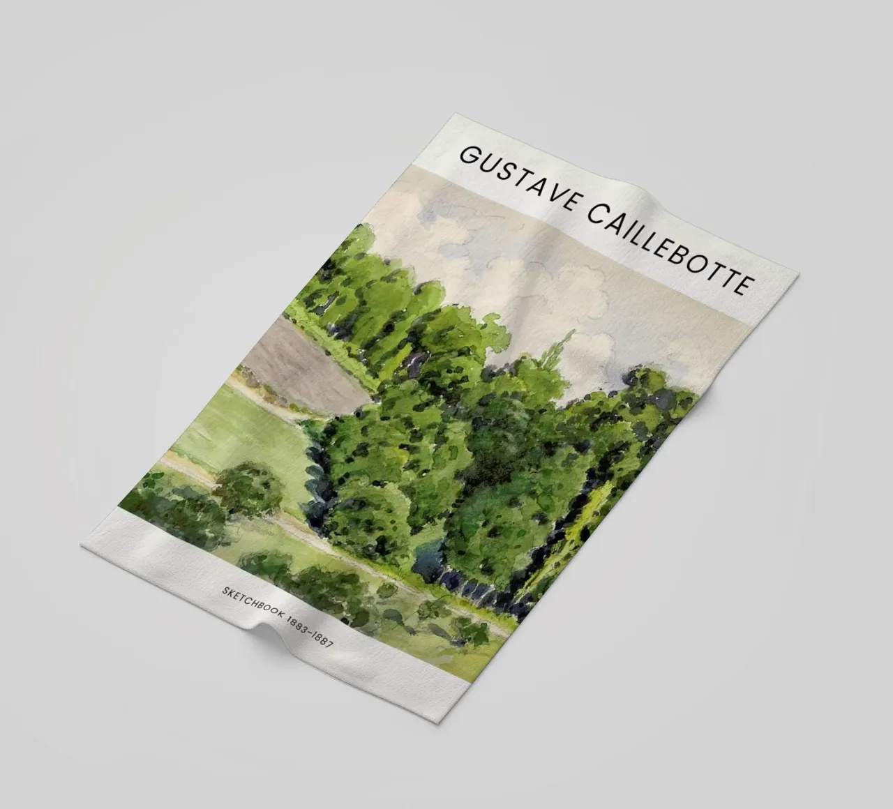 Caillebotte - Sketchbook telo mare da Vintage by JUNIQE