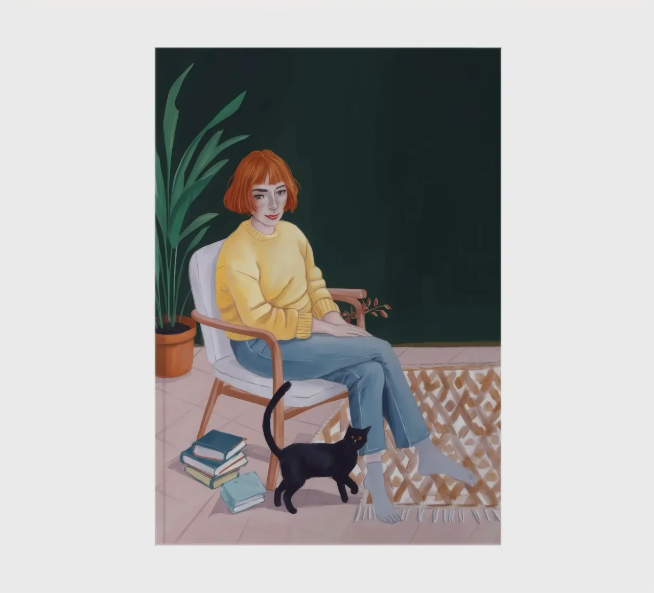 Golden Homely Reverie notebook by Aether Brush