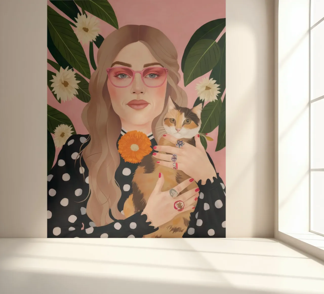 Ethereal Floral Embrace photo wallpaper by Aether Brush