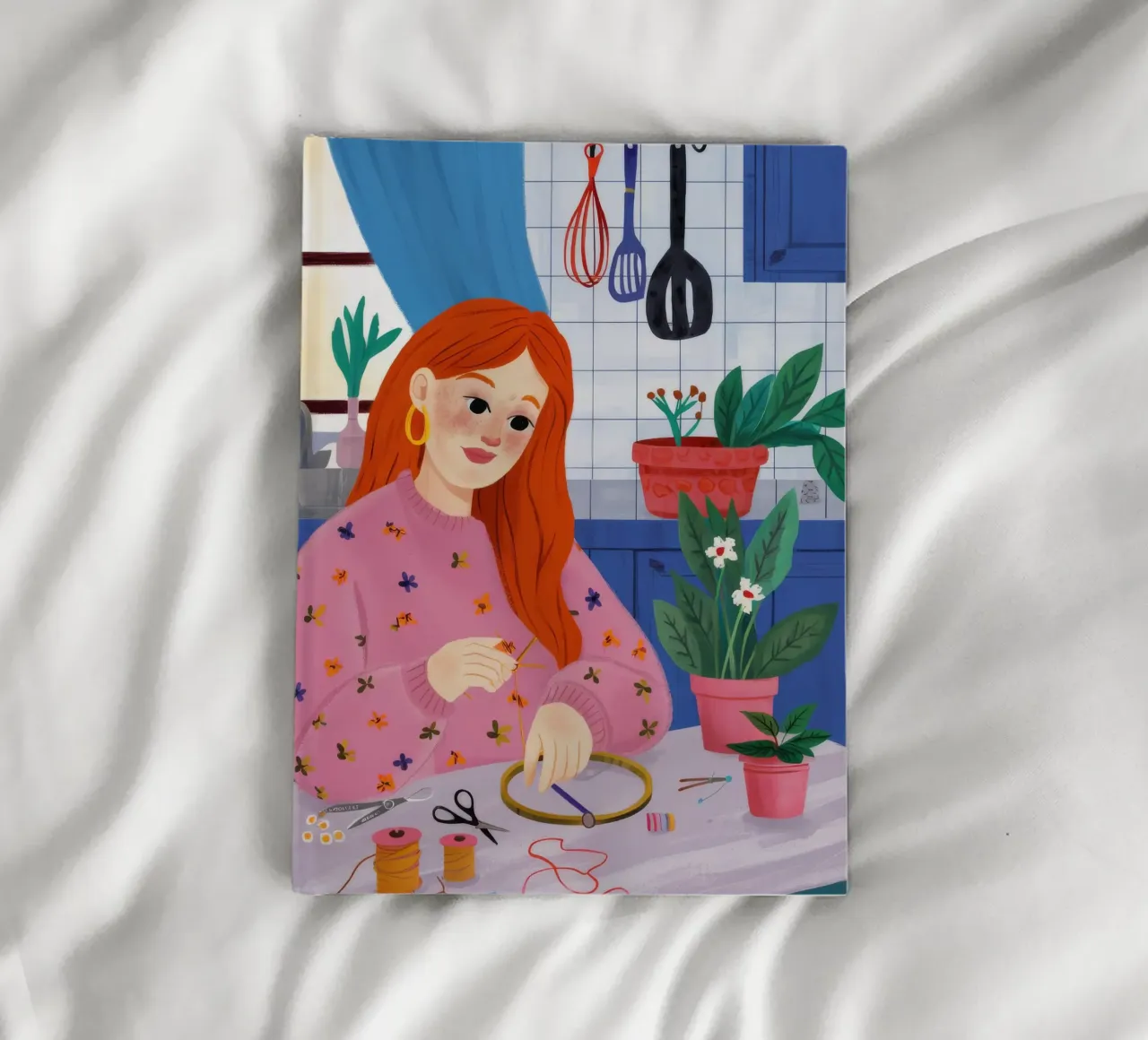 Serene Sewing Ritual notebook by Aether Brush