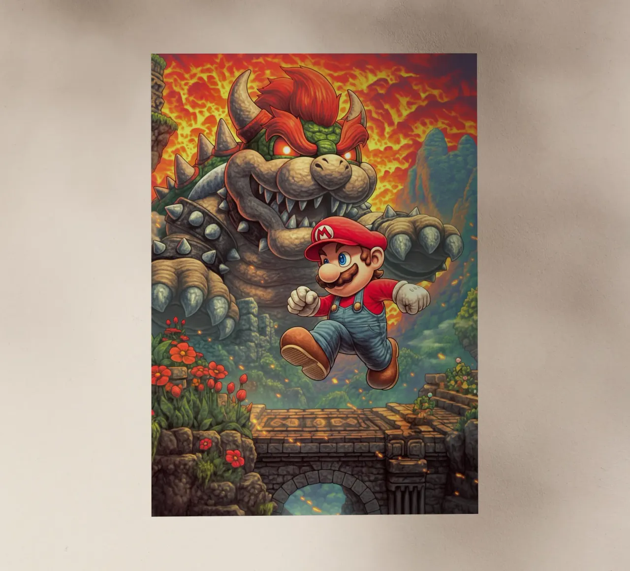 Super Mario pellicola backlit da Fleur de Lys