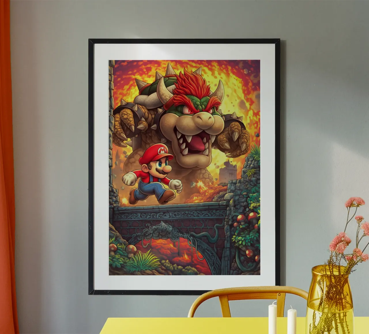 Super Mario hahnemühle by Fleur de Lys