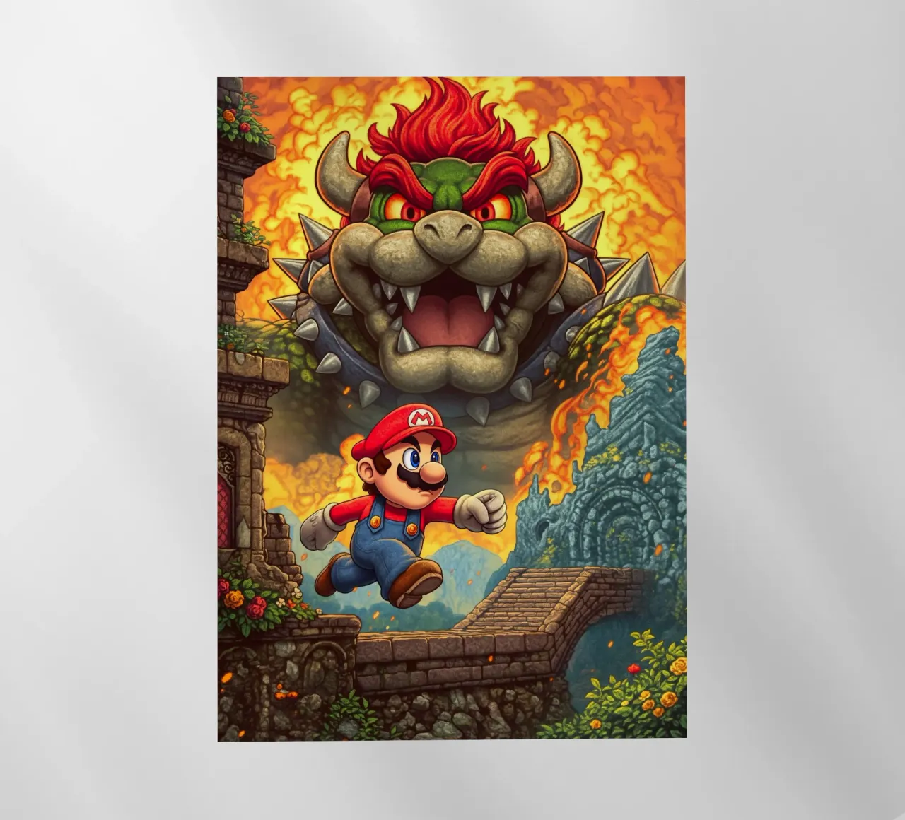 Super Mario Backlit Folie von Fleur de Lys