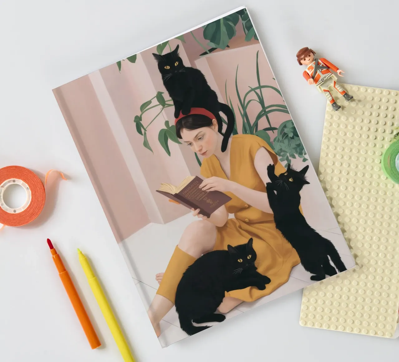 Infinite Bookish Solitude notebook by Aether Brush