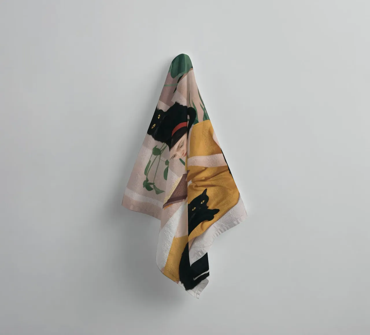 Infinite Bookish Solitude towel by Aether Brush