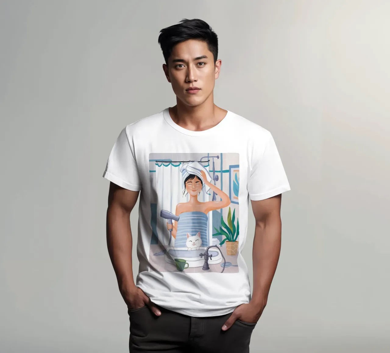 Goddelijk ochtendritueel t-shirt van Aether Brush