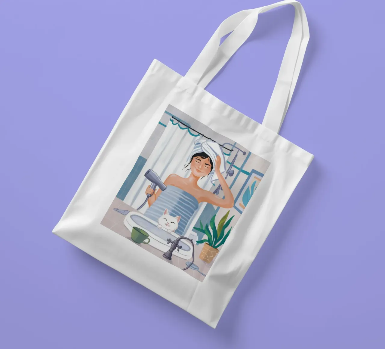 Goddelijk ochtendritueel jute draagtas van Aether Brush