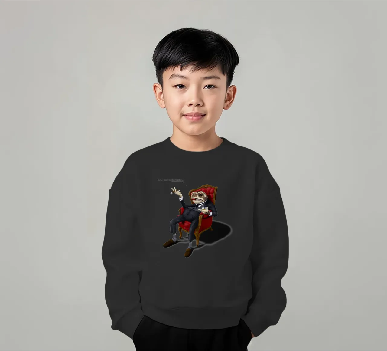 Fly in My Soup (Titled) felpa bambino da Rob Art | Illustration