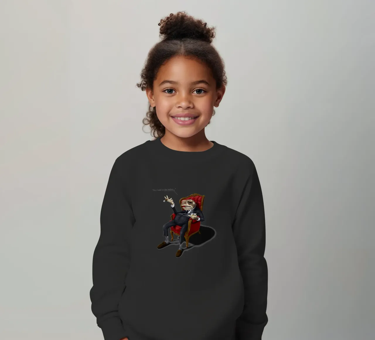 Fly in My Soup (Titled) felpa bambino da Rob Art | Illustration