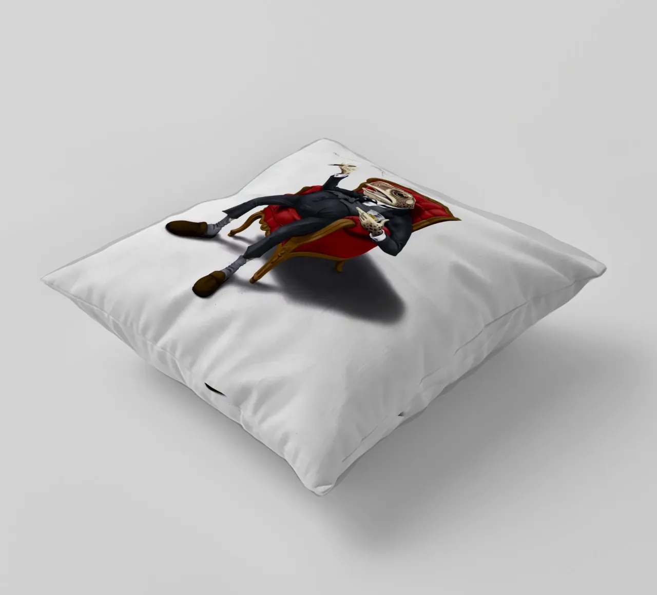 Fly in My Soup (Titled) cuscino da Rob Art | Illustration