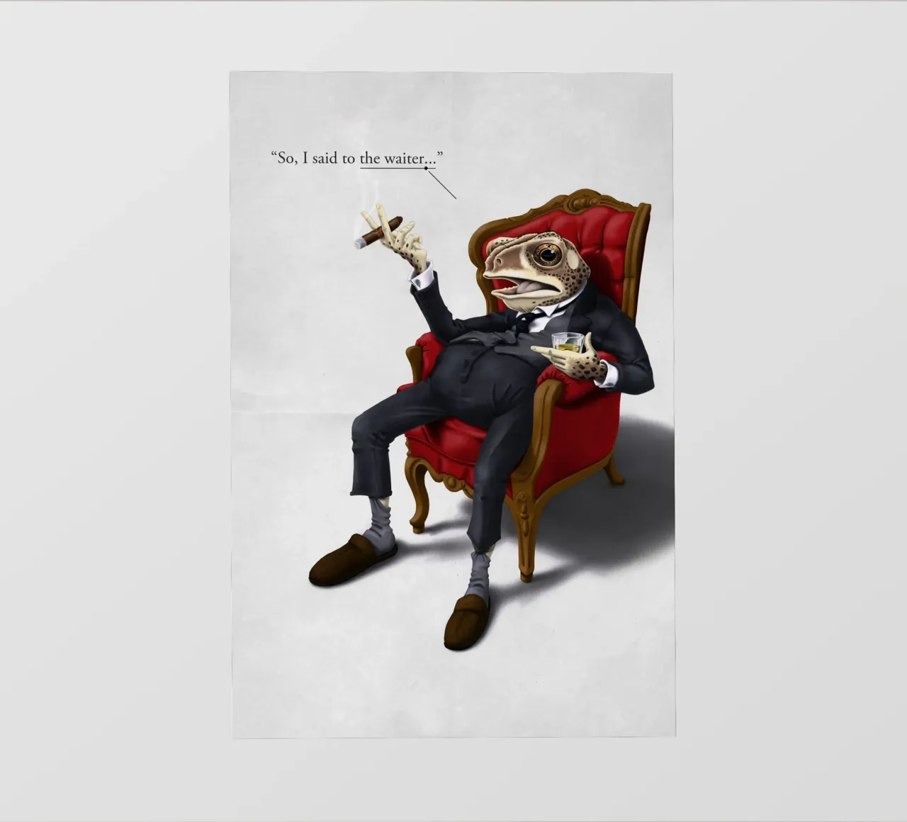 Fly in My Soup (Titled) telo in pvc da Rob Art | Illustration