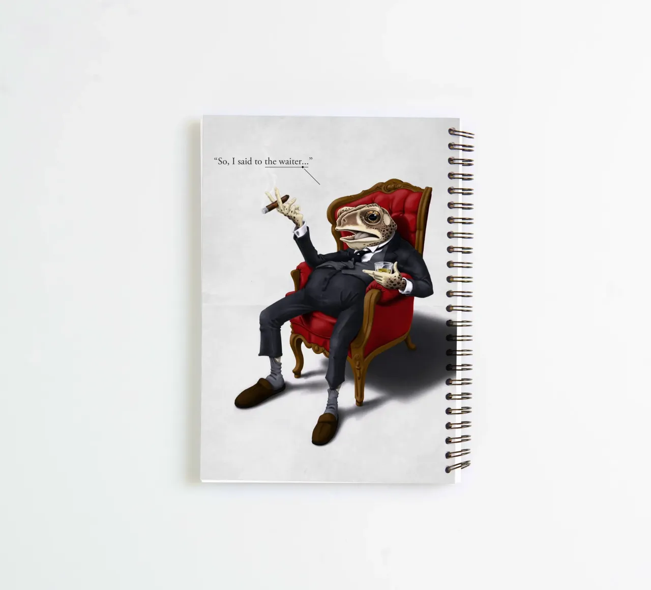 Fly in My Soup (Titled) cuaderno de espiral de Rob Art | Illustration