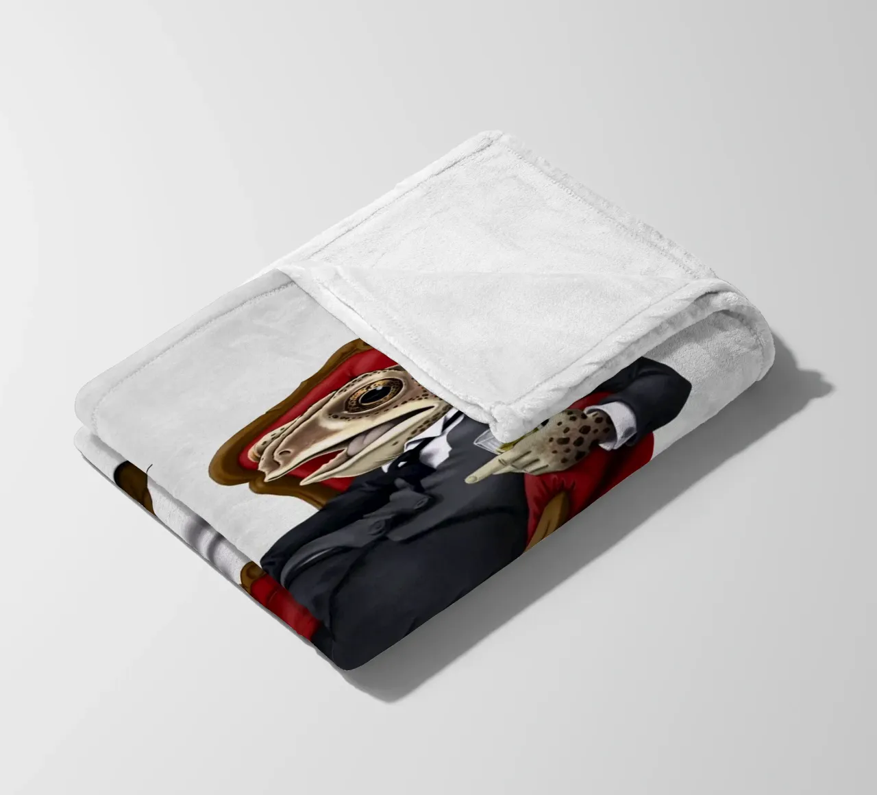 Fly in My Soup (Titled) coperta in pile da Rob Art | Illustration