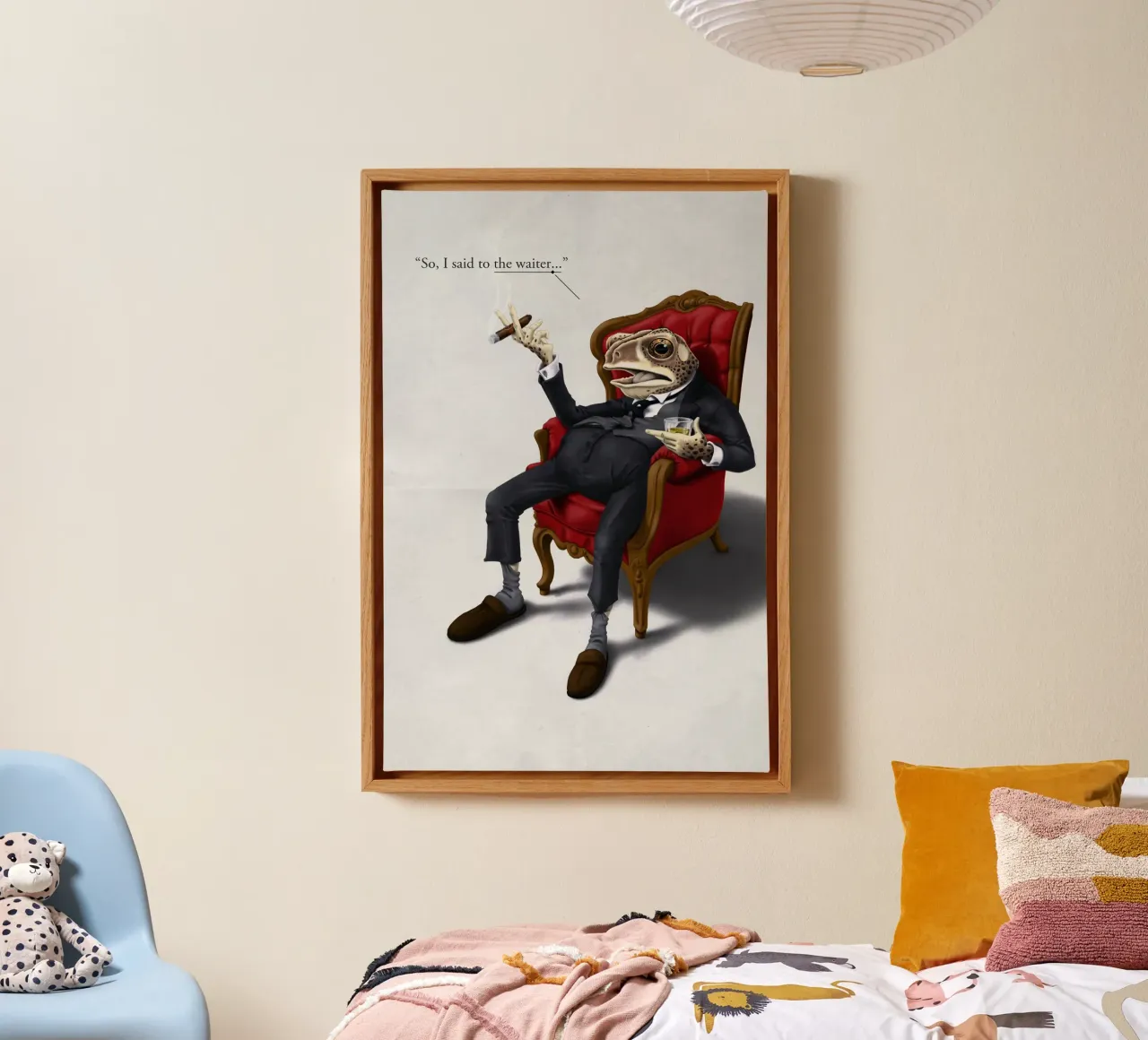 Fly in My Soup (Titled) toile de Rob Art | Illustration