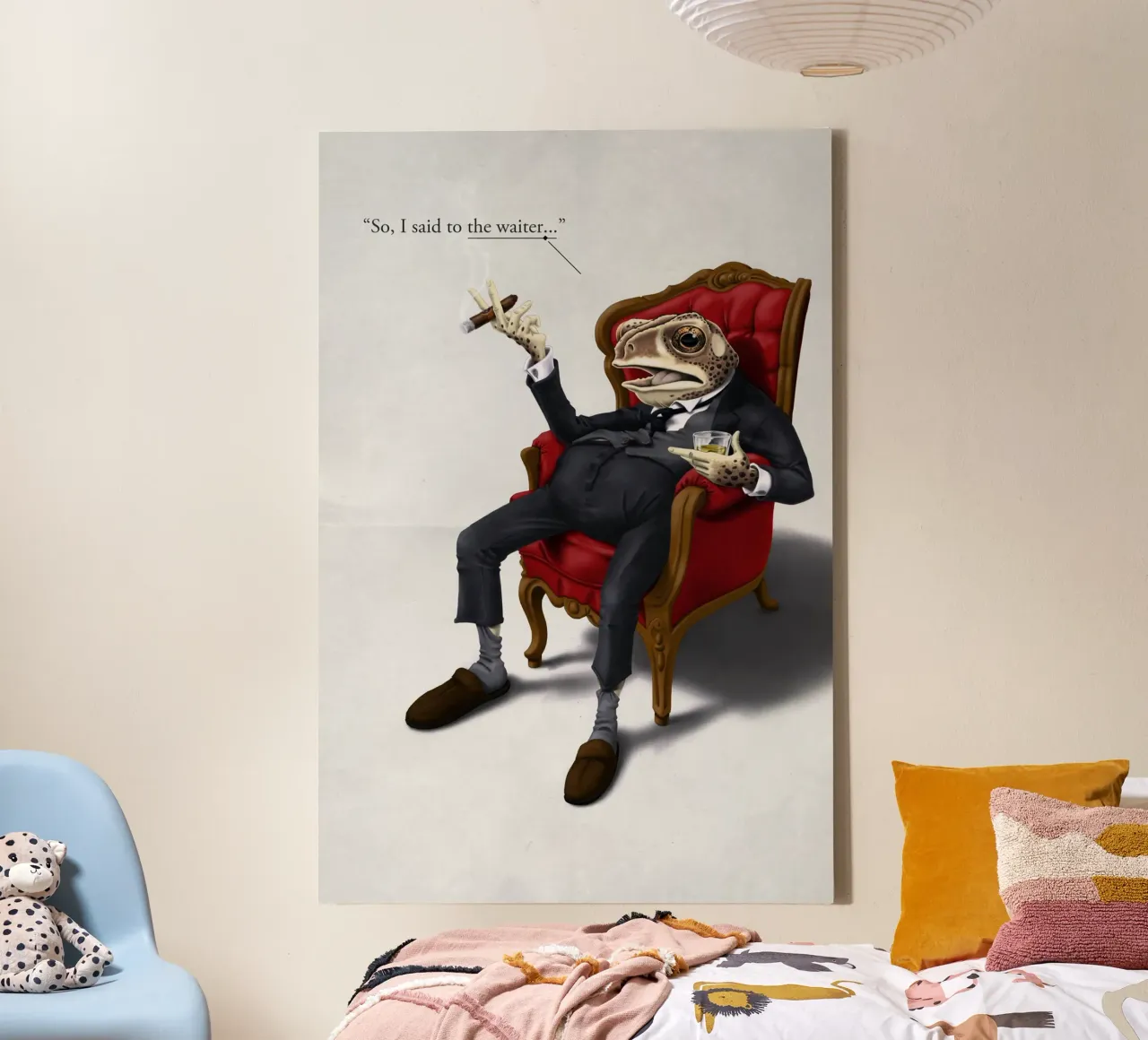 Fly in My Soup (Titled) toile de Rob Art | Illustration