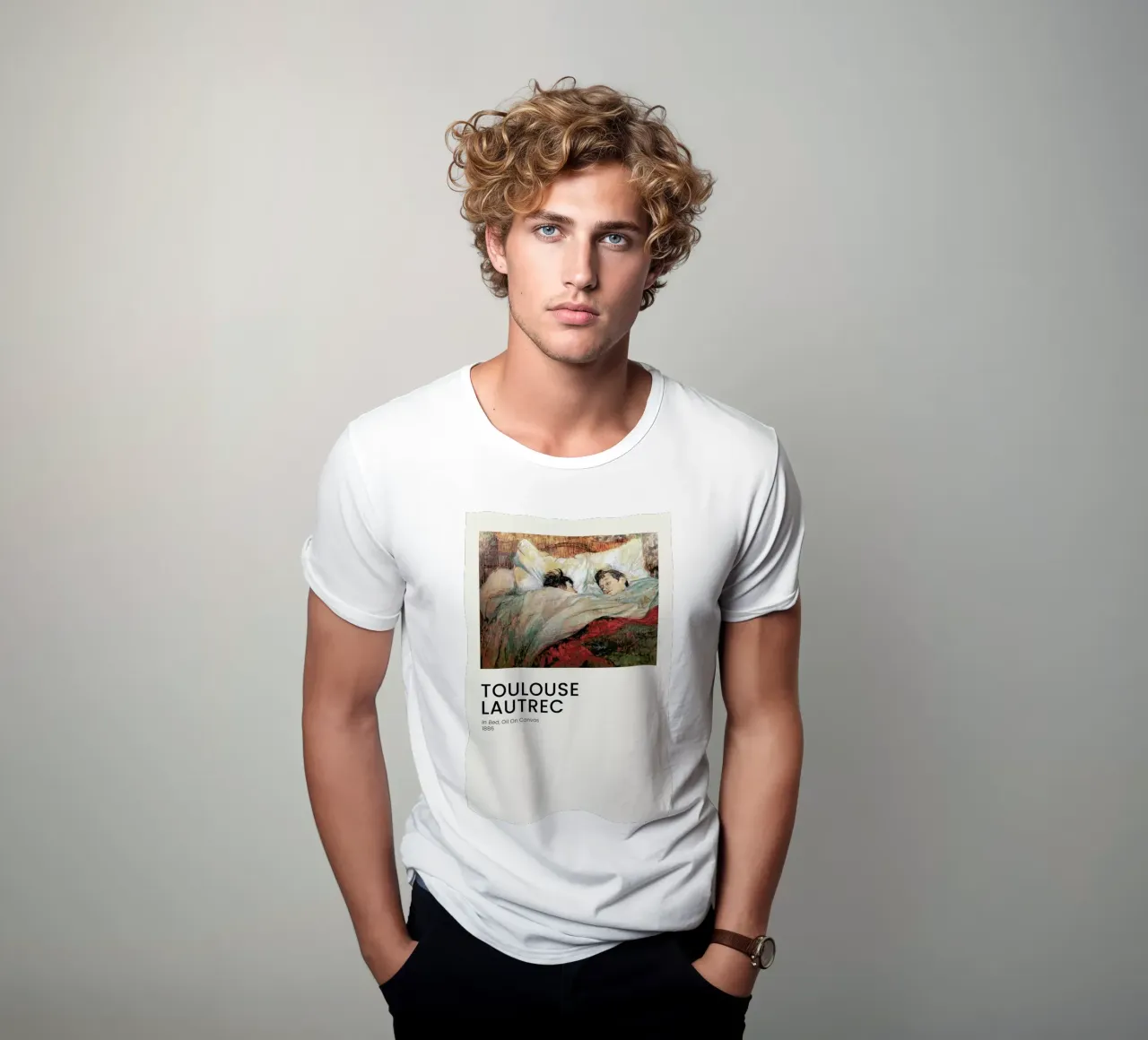 Toulouse-Lautrec - In Bed t-shirt da Vintage by JUNIQE
