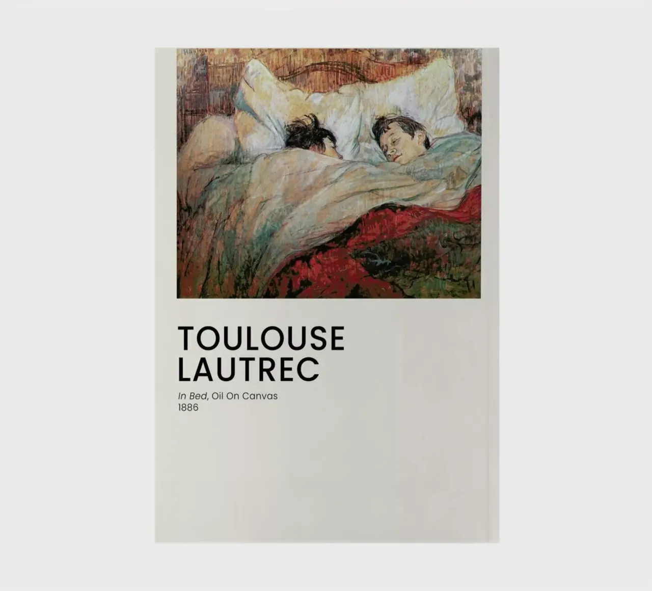 Toulouse-Lautrec - In Bed diario da Vintage by JUNIQE