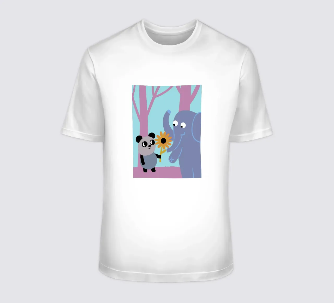 Pandas and Elephants t-shirt by TRENDY POSTER SHOP