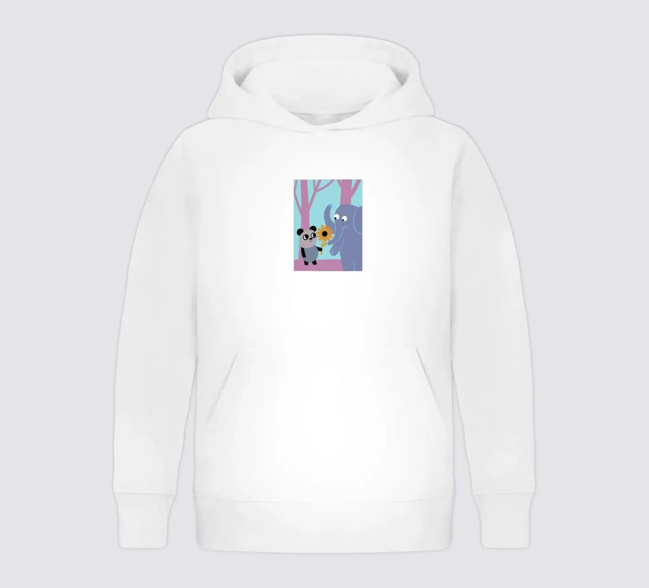 Pandas y elefantes sudadera con capucha para niño de TRENDY POSTER SHOP