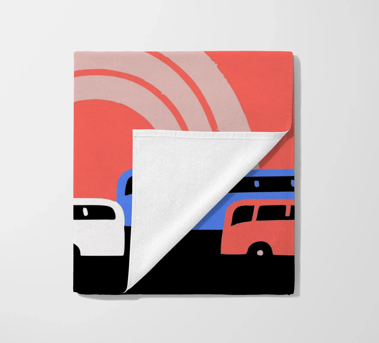 Autobus sotto la pioggia telo mare da TRENDY POSTER SHOP