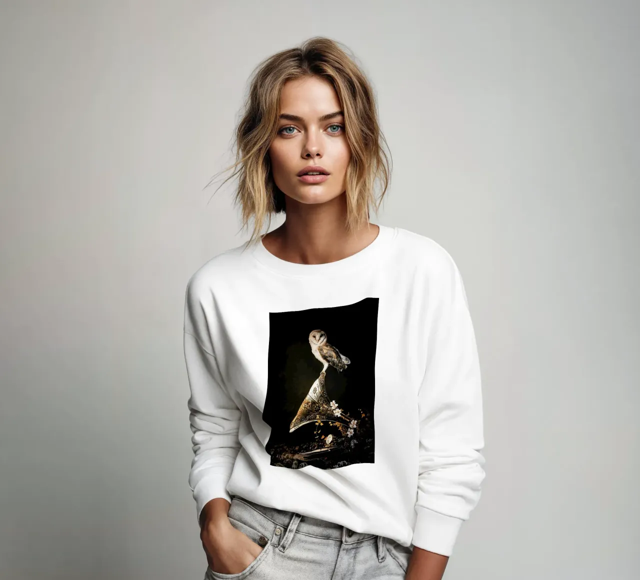 Grammophone Owl sweatshirt by Wouter Rikken