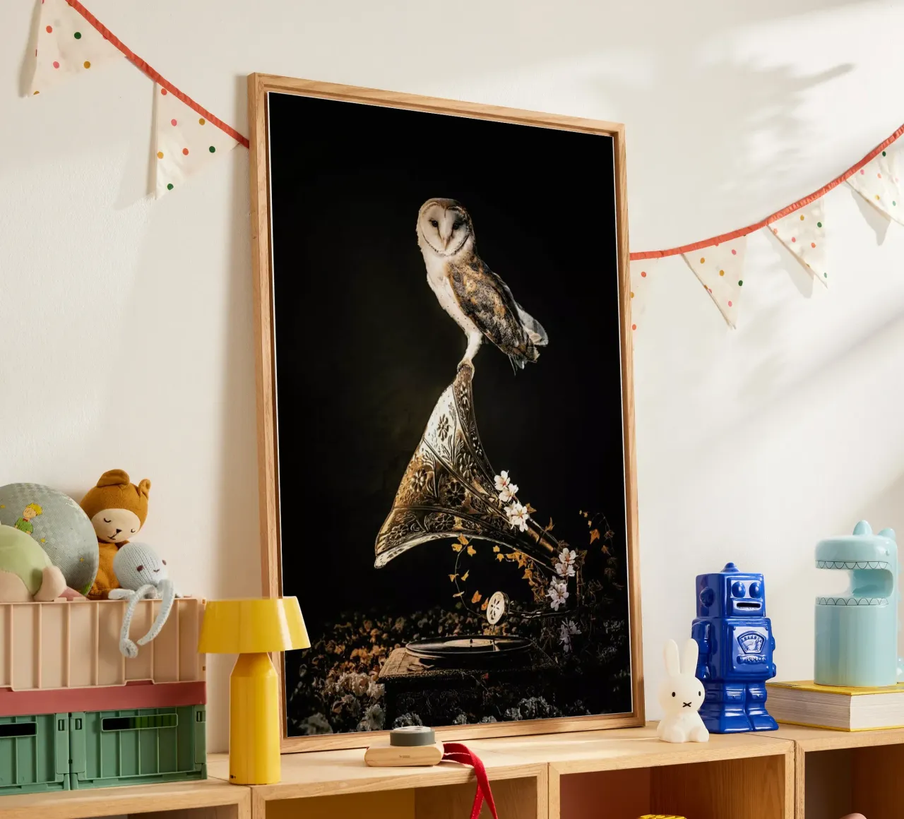 Grammophone Owl plexiglass da Wouter Rikken