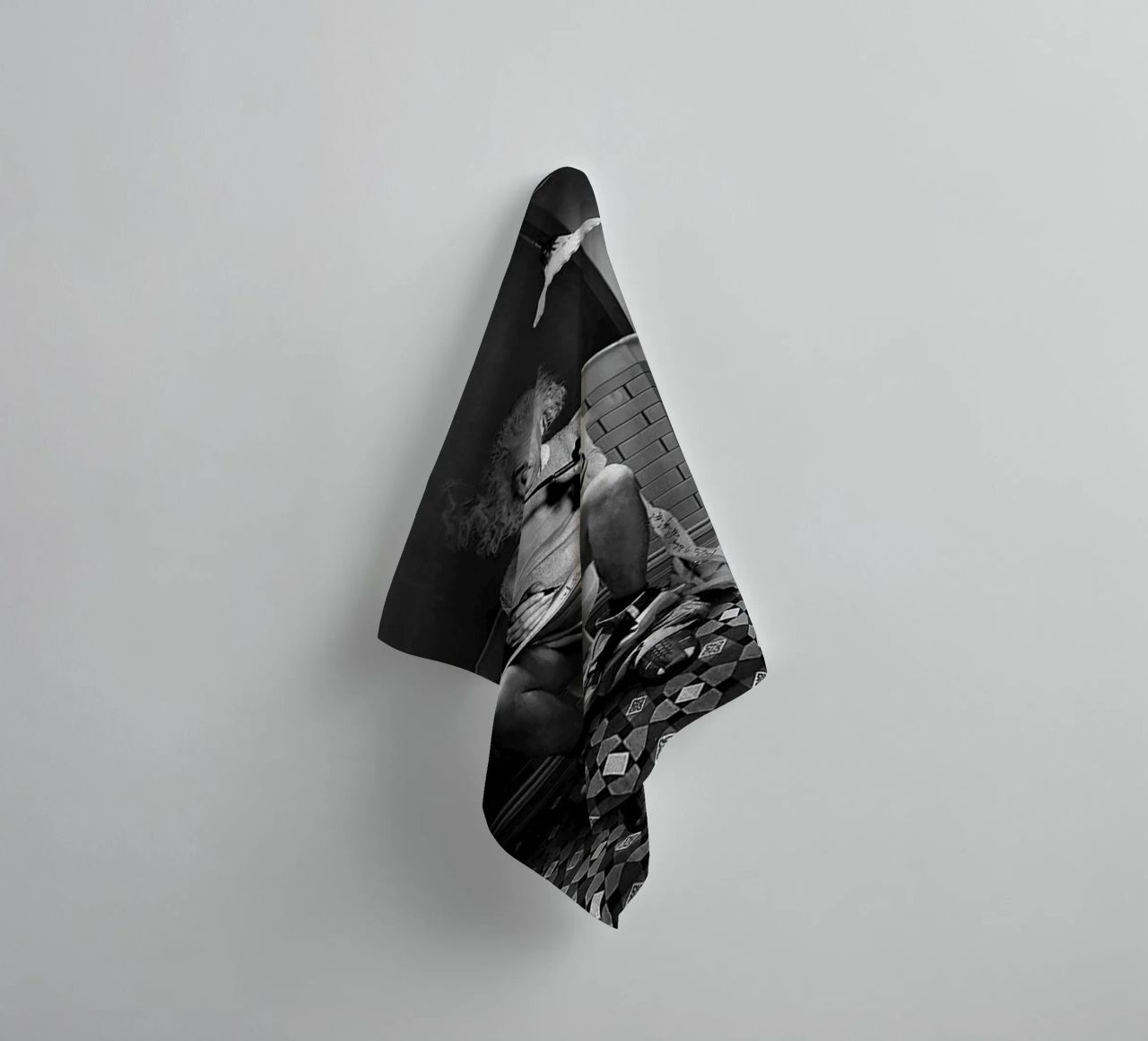 Albert On Toilet towel by christal shop