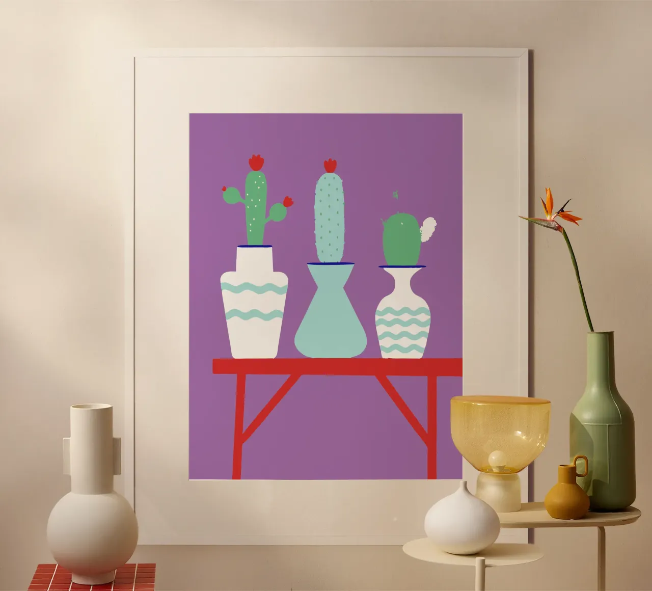 Vaso di cactus poster da TRENDY POSTER SHOP