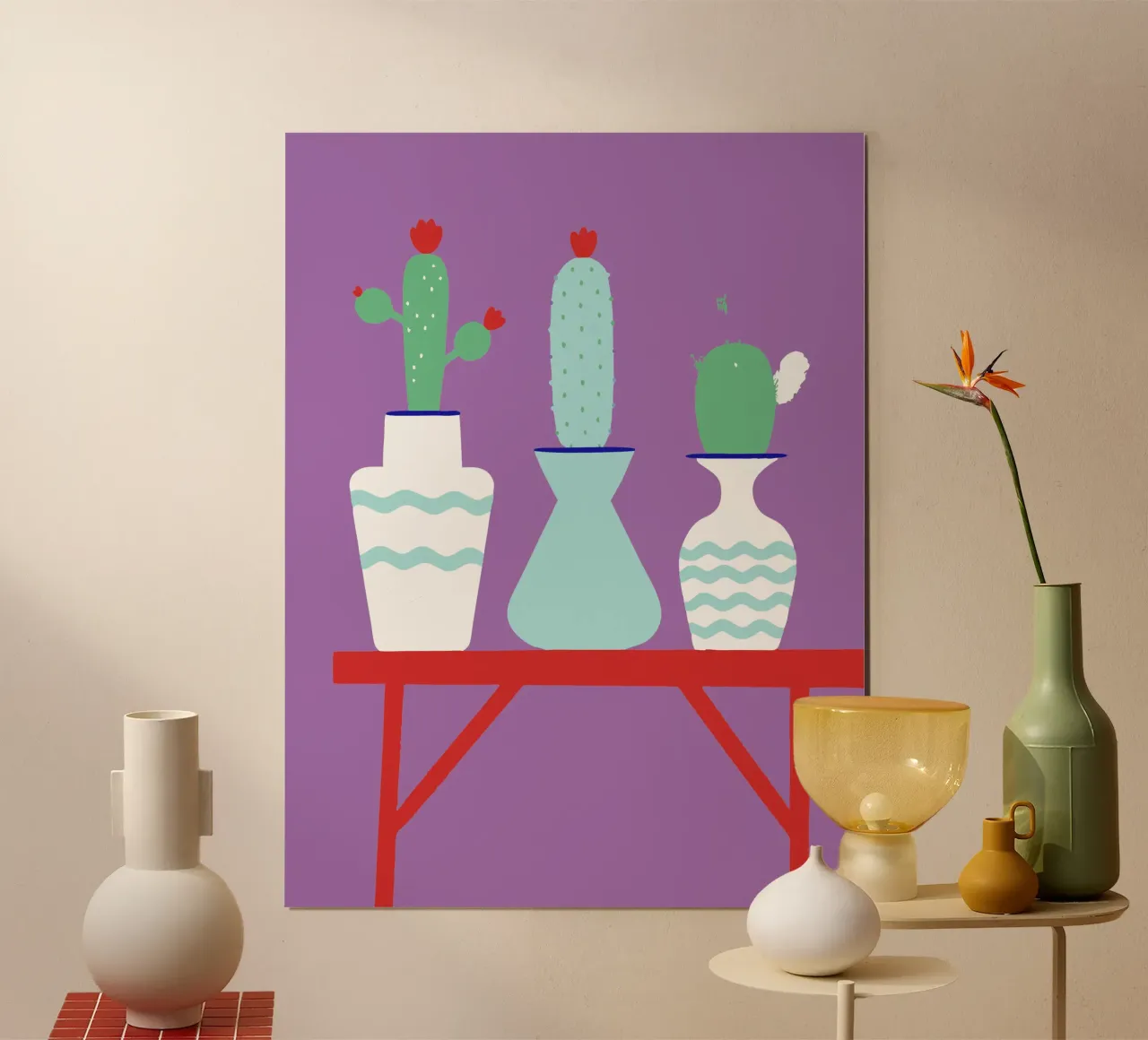 Vaso di cactus poster da TRENDY POSTER SHOP