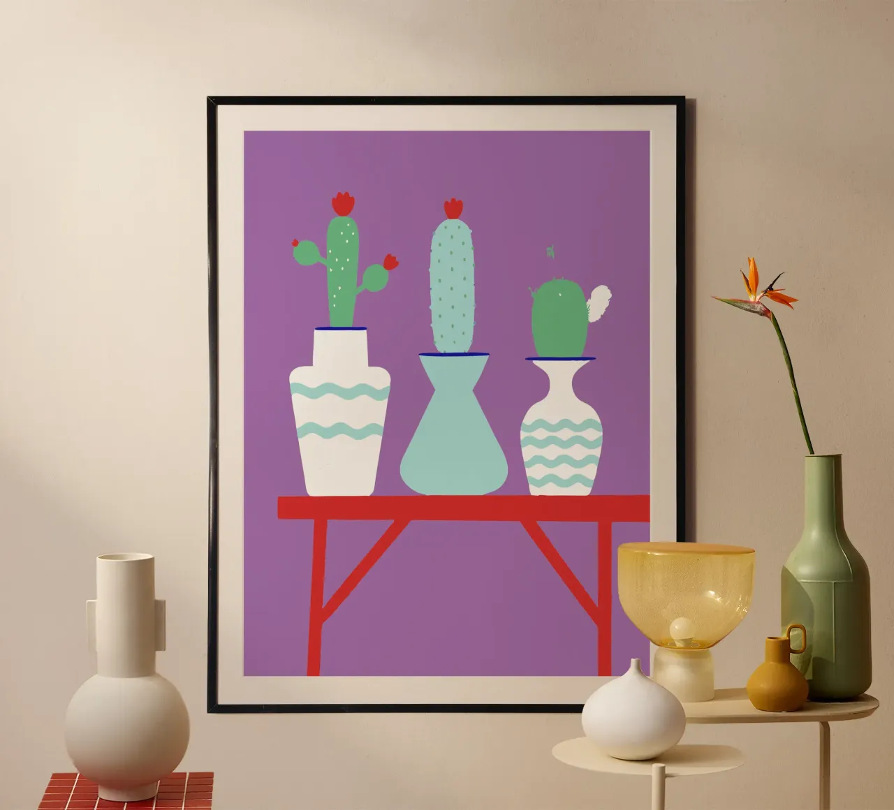 Vaso di cactus poster da TRENDY POSTER SHOP