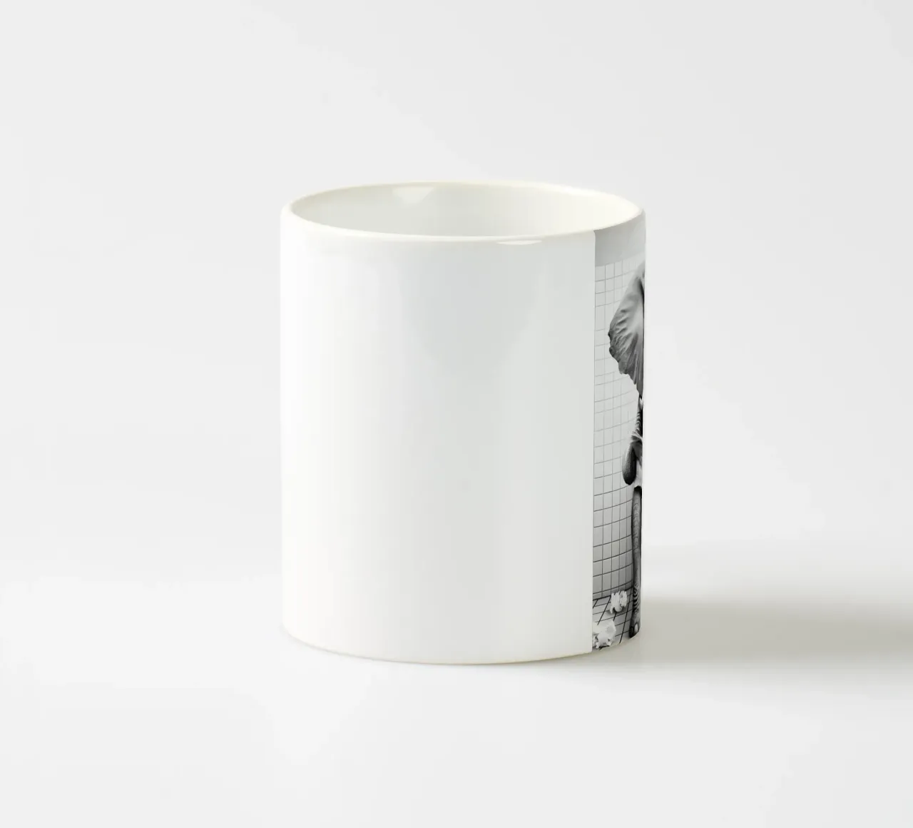 Elefante nel water tazza in ceramica da christal shop