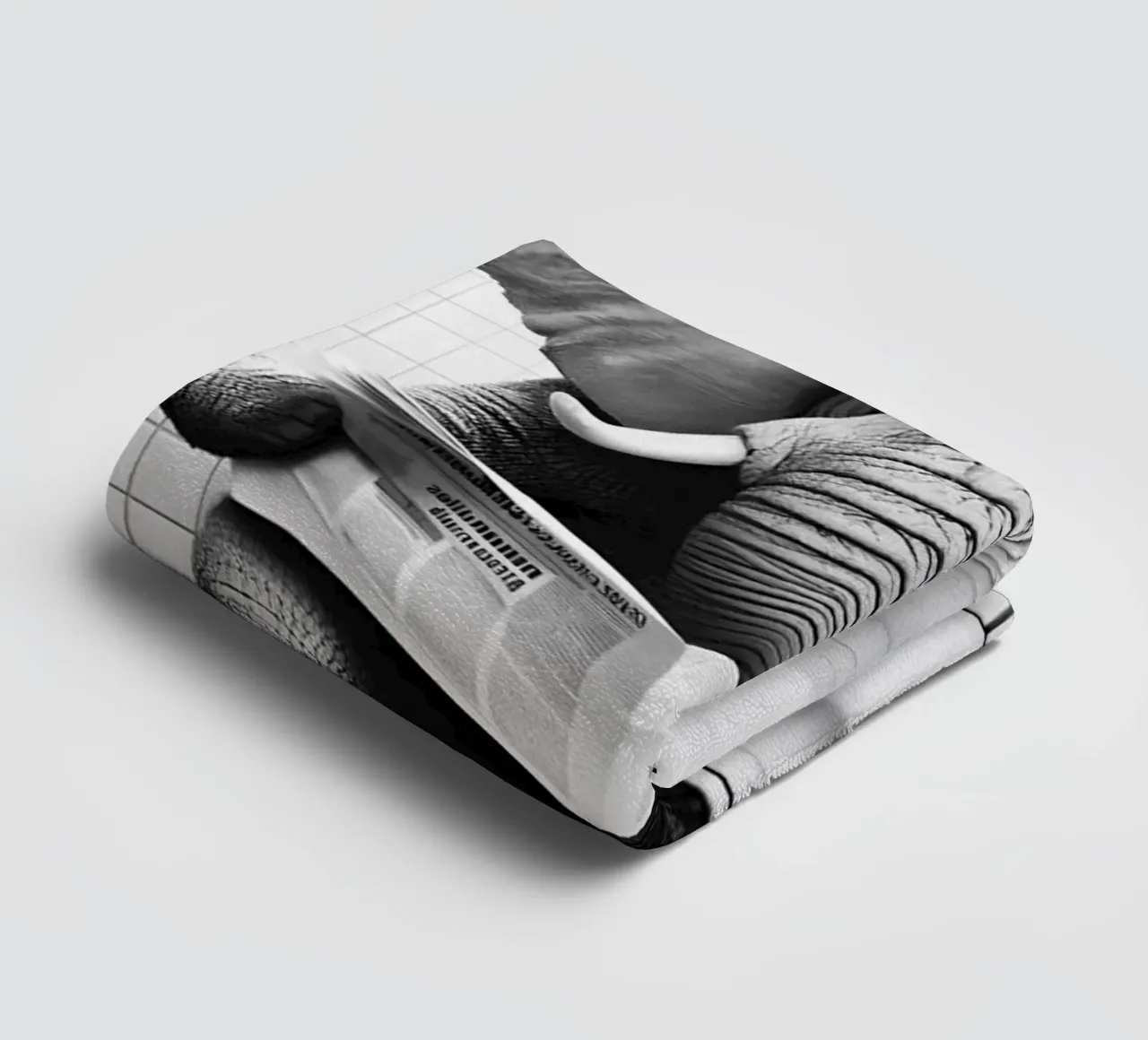 Elephant In The Toilet towel by christal shop