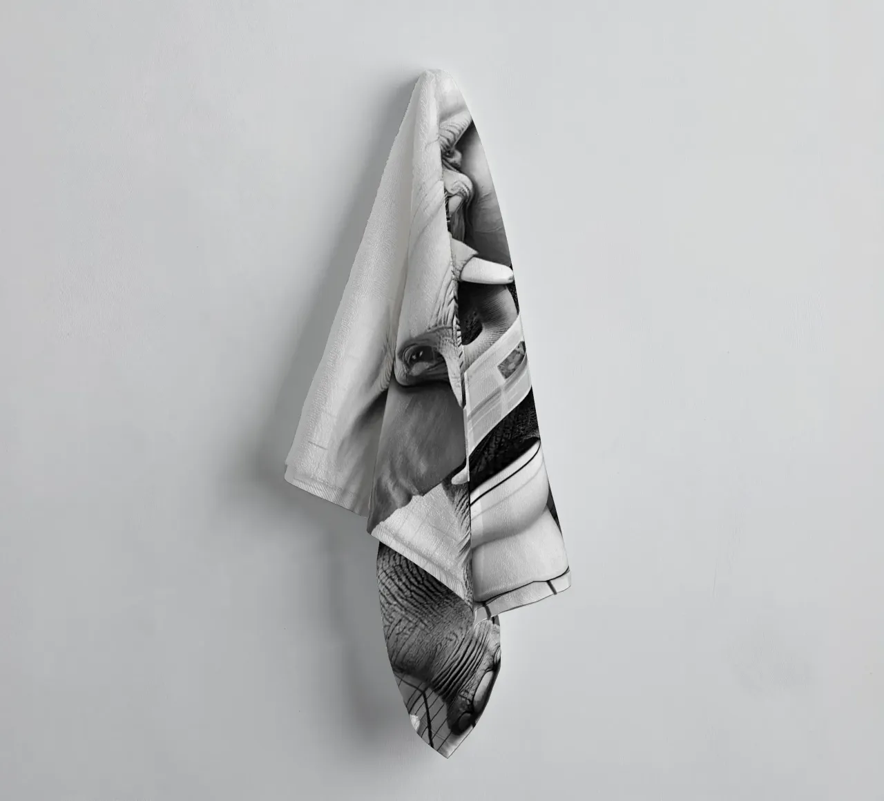 Elephant In The Toilet towel by christal shop