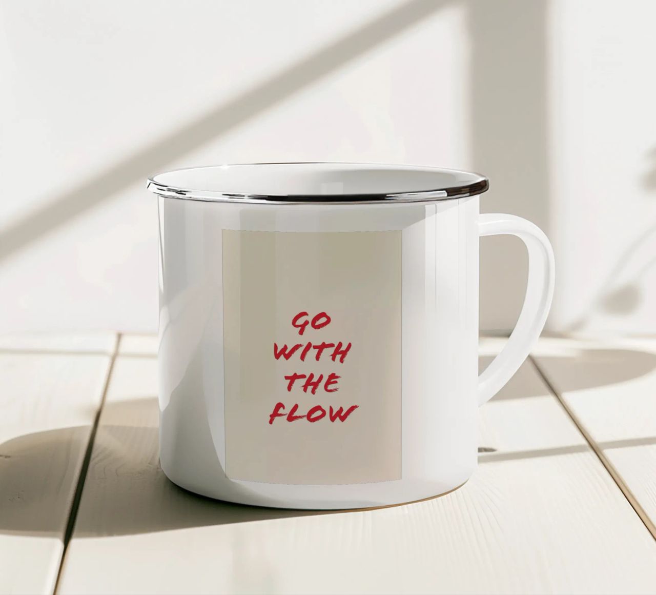 Go With The Flow tazza in smalto da Ayleen