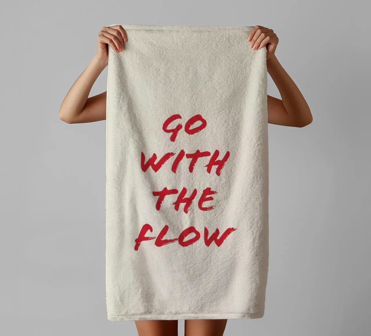 Go With The Flow towel by Ayleen