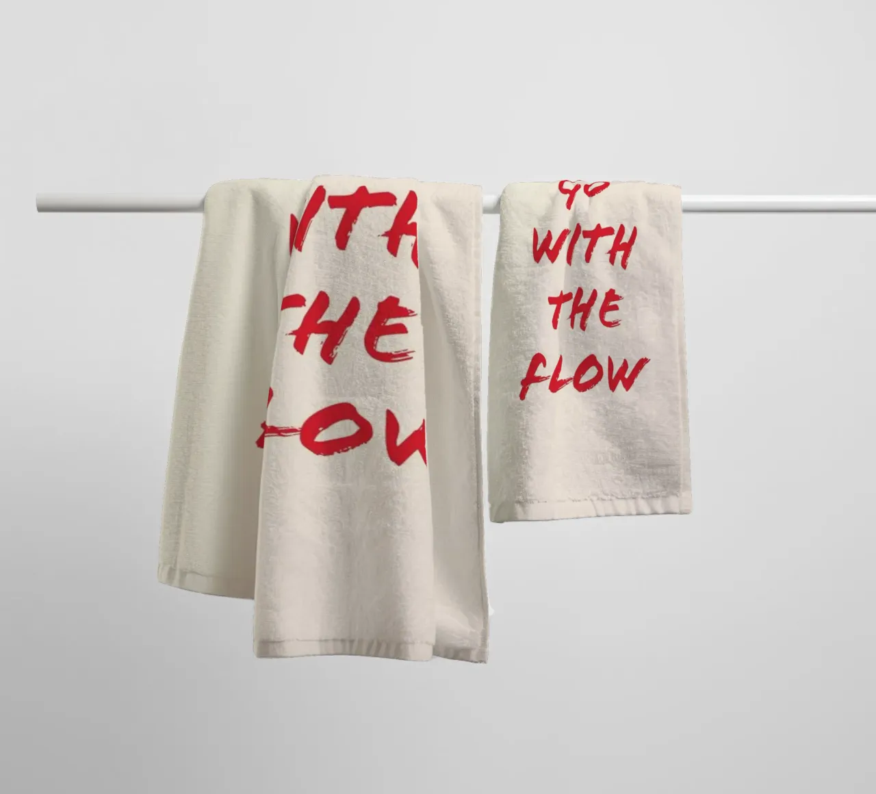 Go With The Flow towel by Ayleen