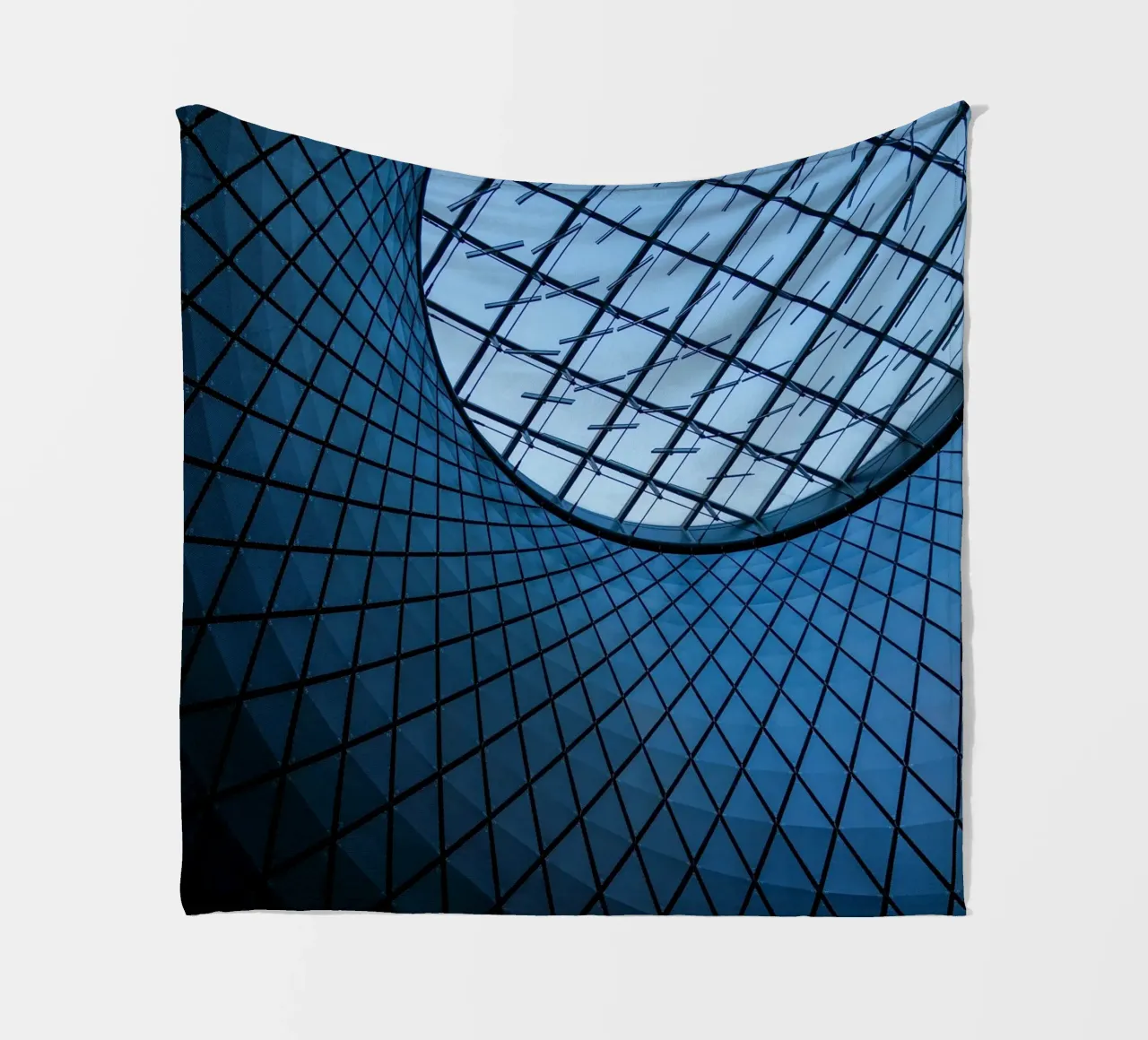 Dachmuster Fleecedecke von Bleu