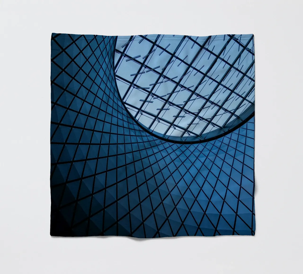 Dachmuster Fleecedecke von Bleu