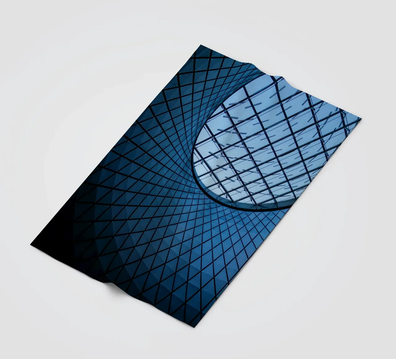 Dachmuster Fleecedecke von Bleu