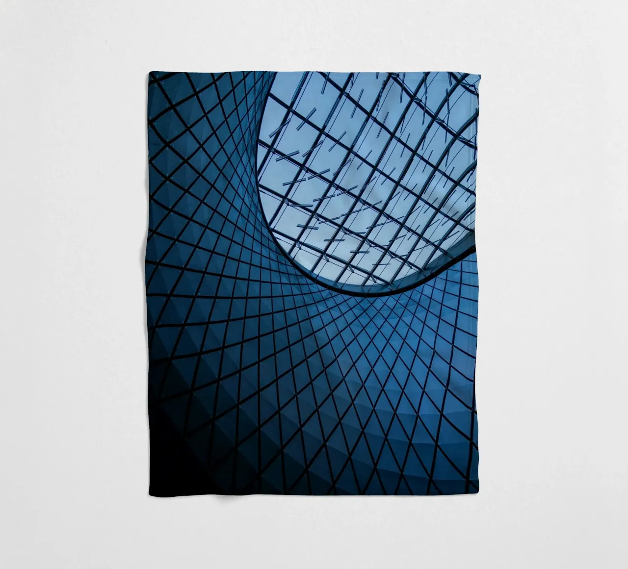 Dachmuster Fleecedecke von Bleu