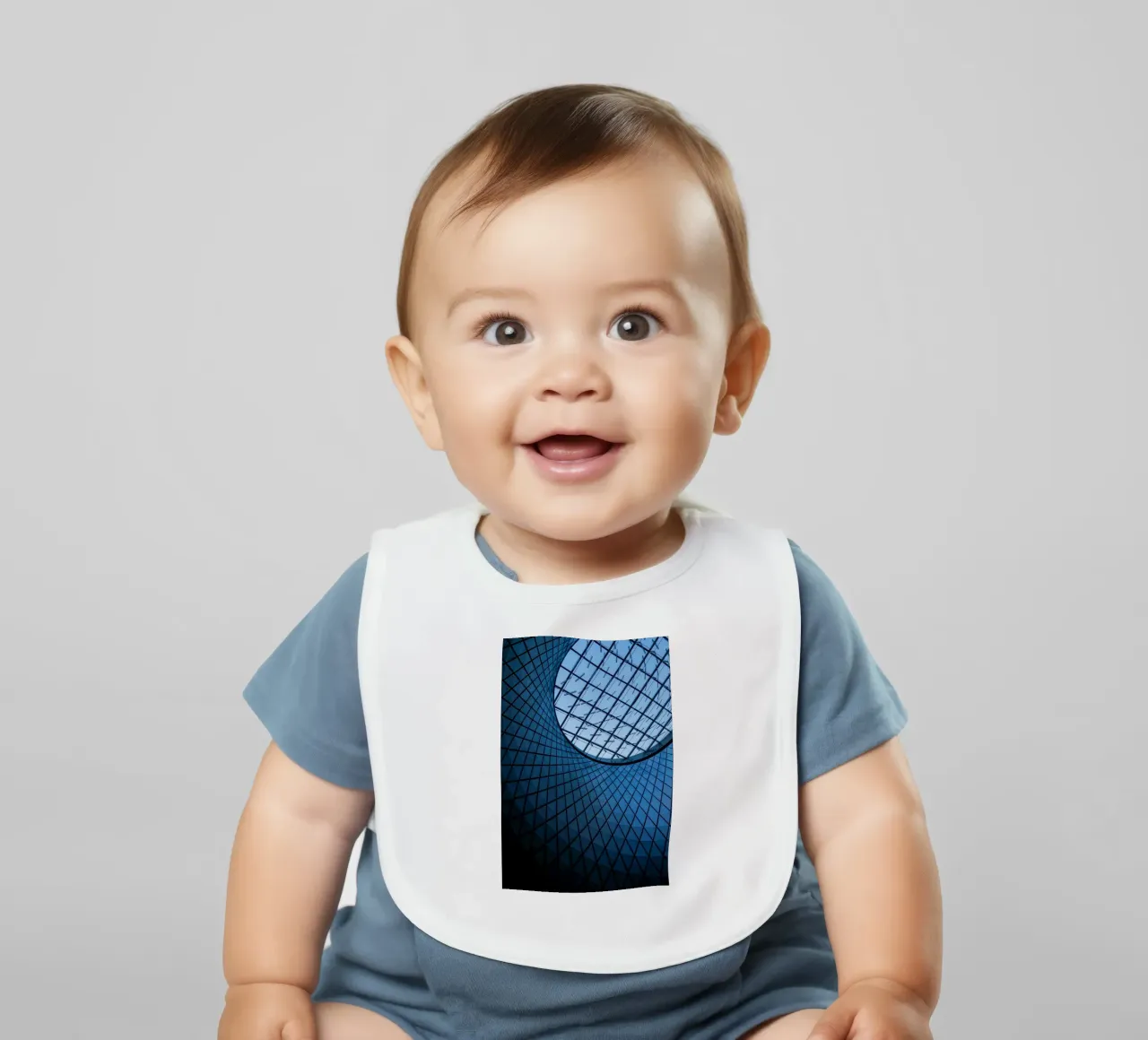 Dachmuster Babylätzchen von Bleu